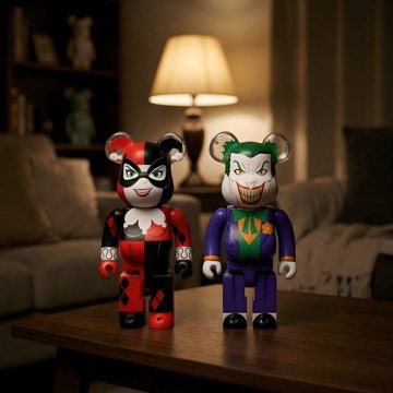BAITme's tweet photo. The Medicom HUSH Harley Quinn and Joker 400% Bearbrick figures are now in stock at https://t.co/3uWwYsFONR. Click on the link in our bio to shop and feel free to request any bearbricks on our website to any of our local stores. #baitme https://t.co/Dg61p6tD3T