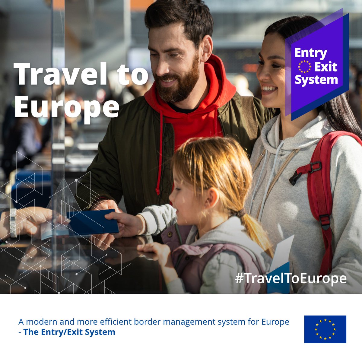 WeBalkans's tweet photo. From today, the Entry Exit System is fully in place across Europe’s external borders. 🇪🇺

This also includes travellers from the Western Balkans going to the EU, and with clearer entry and exit records.

More info: https://t.co/ufdGufH05i

#TravelToEurope #EES #WeBalkans https://t.co/z9W3mMW8c4