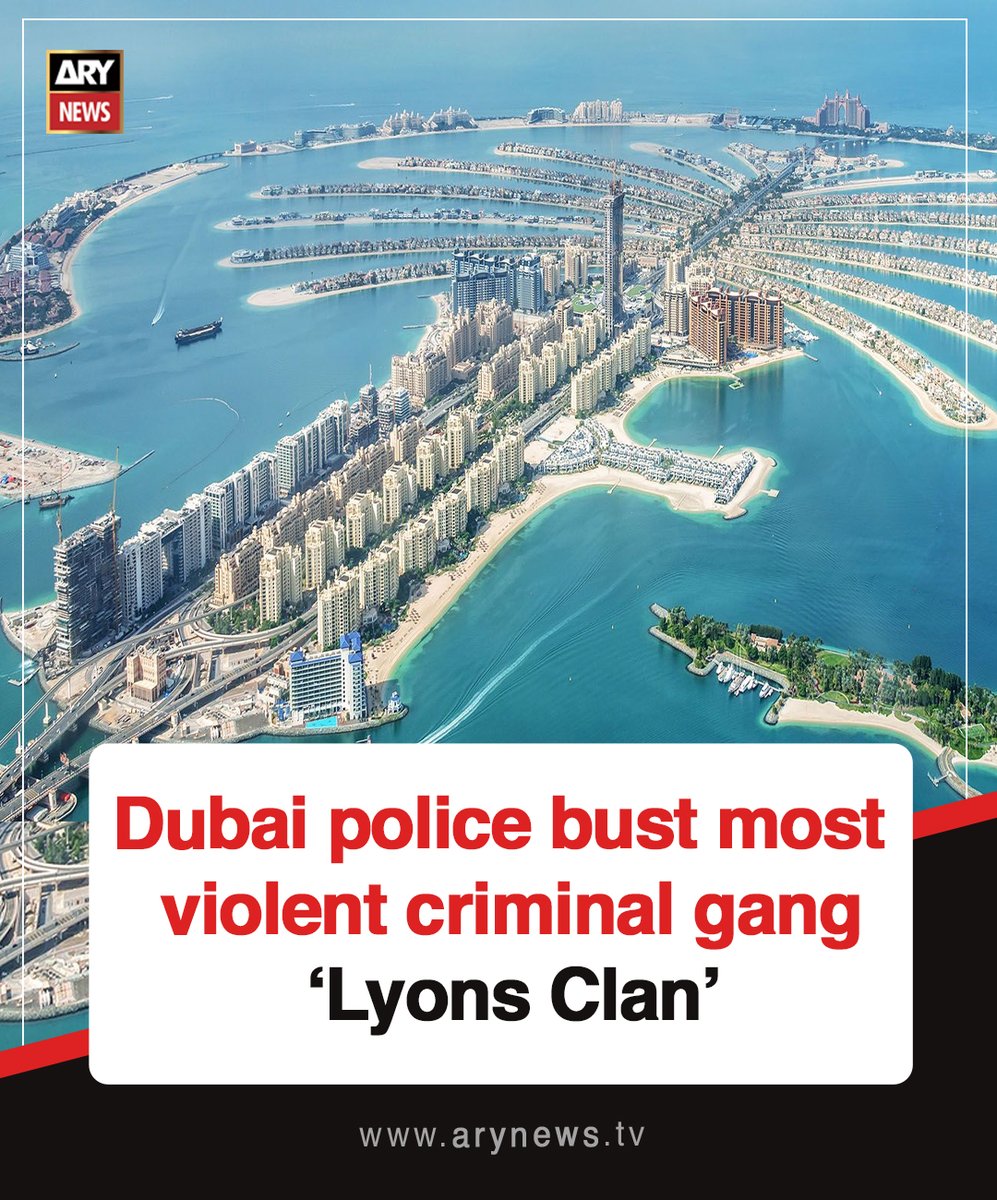 ARYNEWSOFFICIAL's tweet image. #Dubai police bust most violent criminal gang ‘Lyons Clan’

Read More : arynews.tv/dubai-police-b…

#ARYNews