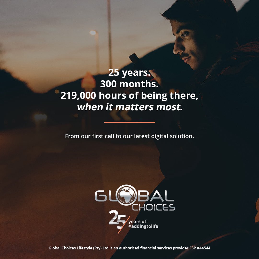 GlobalChoicesZA's tweet photo. From humble startup to trusted partner for SA’s biggest insurers &amp; brokers — Global Choices Lifestyle has redefined value-added insurance services. 

Anchored in empathy, powered by digital innovation, and there when policyholders need it most.

#GlobalChoices #AddingtoLife https://t.co/sJVunFBqsI