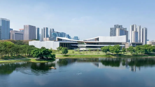 MetaGuangdong's tweet image. The Dongguan Songshan Lake Exhibition and Performance Centre is officially open! 🏛️ Featuring a unique "theater + exhibition hall" layout, the new landmark is set to become a cultural hub for Dongguan and the GBA. 🎭

#Dongguan #SongshanLake #Culture #GBA #Architecture