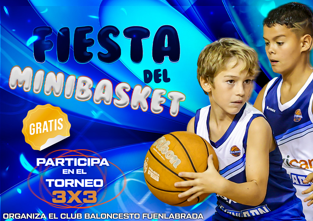 BFuenlabrada's tweet photo. 🎉 Gran Fiesta del MiniBasket en Fuenlabrada.

🏀 Torneo 3×3 GRATUITO y mucho más ¡Apúntate!

⛹️ Para niñas y niños nacidos de 2014 a 2019. 

🗓️Se celebrará el domingo 26 de abril en el pabellón El Arroyo de 11 a 14 horas.

🔛Inscríbete aquí: https://t.co/TmsEvXFLGe

#FuenlADN https://t.co/t681cZWliv