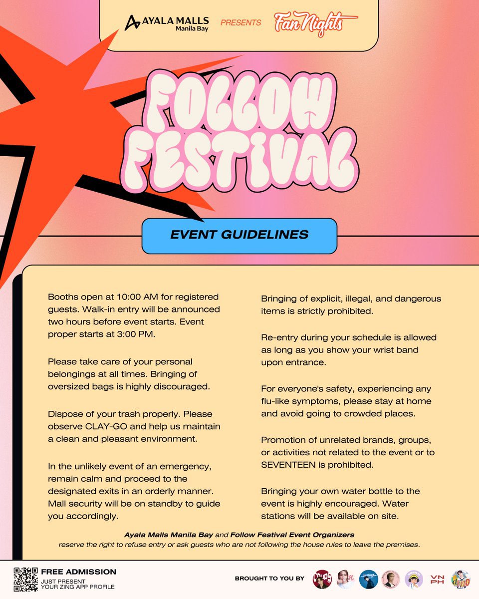 𝗥𝗲𝗮𝗱𝘆 𝗳𝗼𝗿 𝘁𝗵𝗲 𝗳𝗲𝘀𝘁𝗶𝘃𝗮𝗹?!

Check out the event highlights &amp; make sure you familiarize yourself with the guidelines so you can make the most of our celebration!

𝗙𝗢𝗟𝗟𝗢𝗪 𝗙𝗘𝗦𝗧𝗜𝗩𝗔𝗟
A Fan Gathering in Celebration of 11 Years with SEVENTEEN
🗓️ May 30,