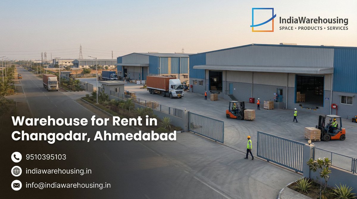 indiawarehouse's tweet photo. Looking for a warehouse for rent in Changodar, Ahmedabad? Get real rental rates, micro-location insights, compliance tips, and verified listings from IndiaWarehousing.

👉 Explore the full guide: https://t.co/wEuzL91psM

#warehouseforrent #ahmedabad #Changodar #IndiaWarehousing https://t.co/0DpSuzpvyC