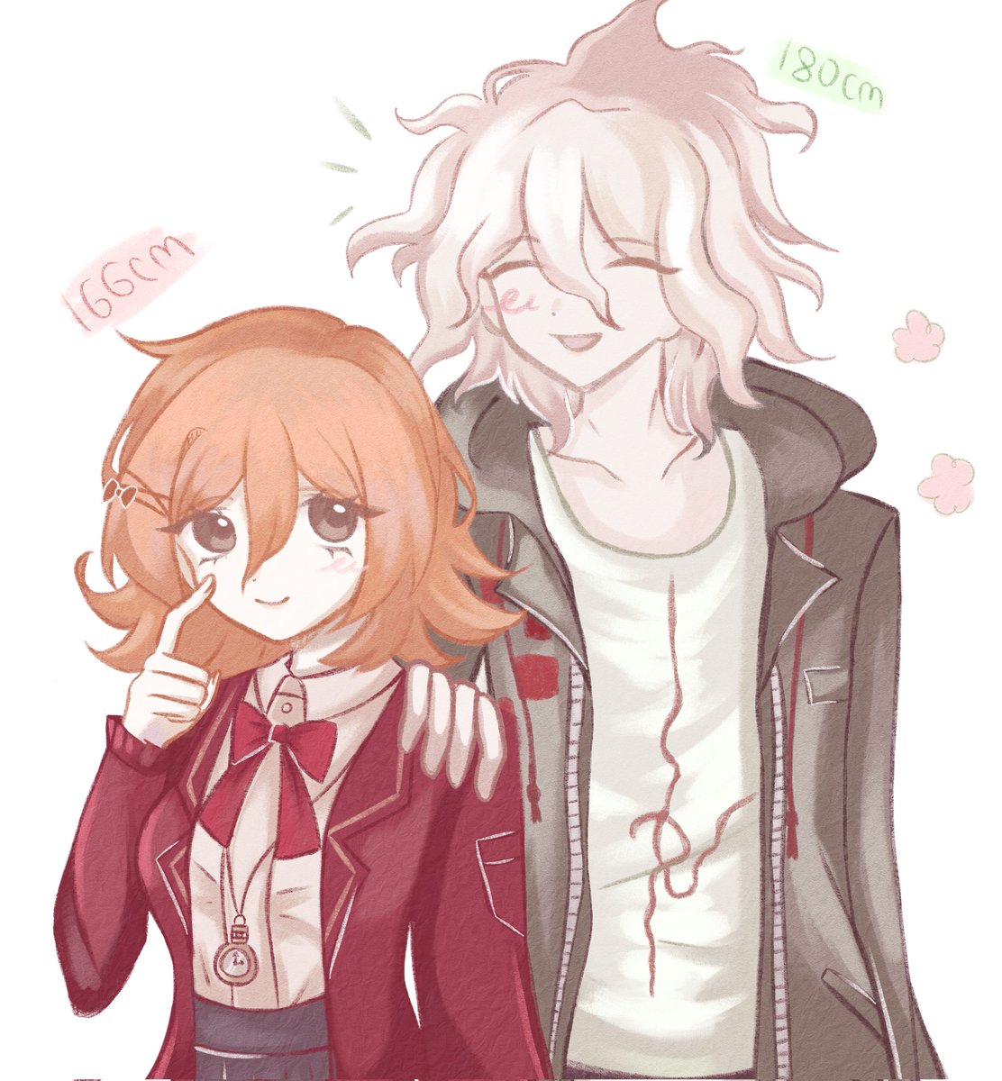 ︵︵  ⊹ ׄ ꒰ 🍀🍰 ꒱ ׄ ⊹ ︵︵
ㅤㅤ «   Height comparison!   »
ㅤㅤ ׄ #NagitoKomaeda #yumetwt #riakotwt #狛枝凪斗 
          ︶︶  ׄ ⊹       ⊹ ׄ   ︶︶
