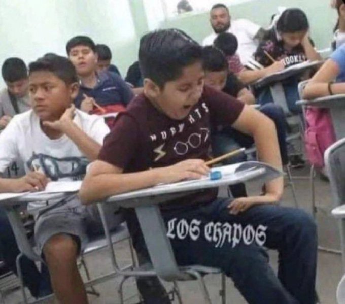 yo a los 5 segundos de haber llegado a clase: