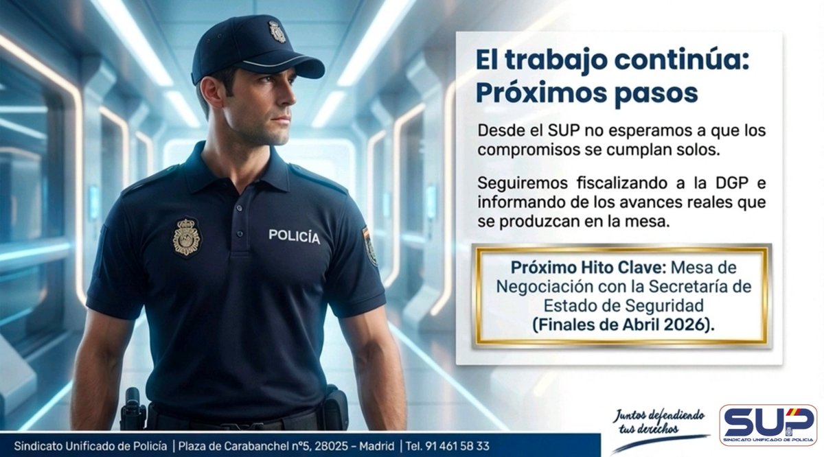 7/
El 29 de abril hay mucho en juego:
👉 O unidad para avanzar
👉 O división para bloquear derechos
Desde el SUP lo tenemos claro:
trabajo, responsabilidad y ni un paso atrás.
