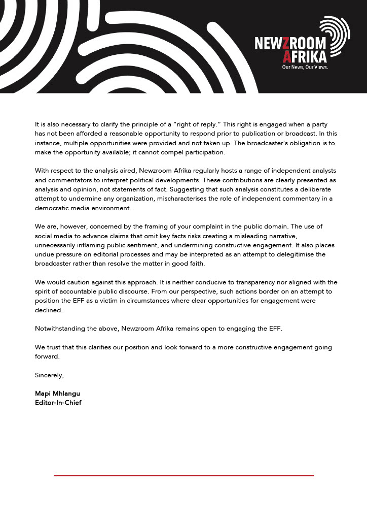 Newzroom Afrika tweet media