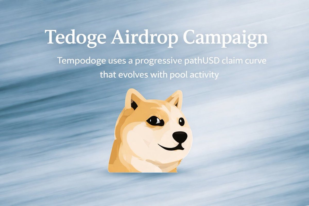 🌈Ae vào triển meme tempo nhé

Dự án meme trên Tempo đang launch trên mini app Farcater

➡️farcaster.xyz/miniapps/cBDrz…

Ae vào link trên hoàn thành task rồi submit ví EVM ae là được nha

User eligible có thể nhận tối đa 5000 $TEDOGE,mỗi lượt giới thiệu sẽ nhận $TEDOGE