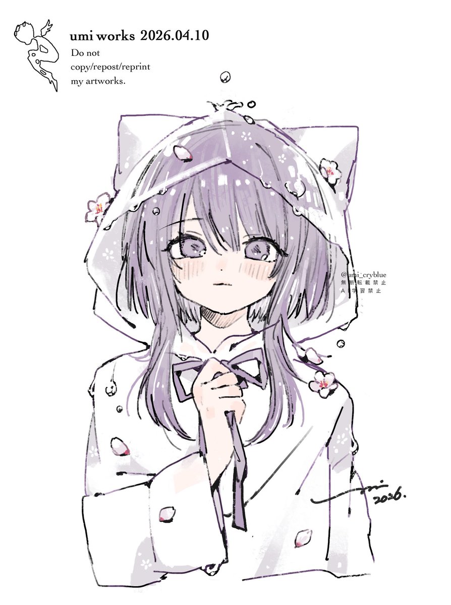 umi_cryblue's tweet photo. 祝福の桜雨 https://t.co/57JXfF8Lrl