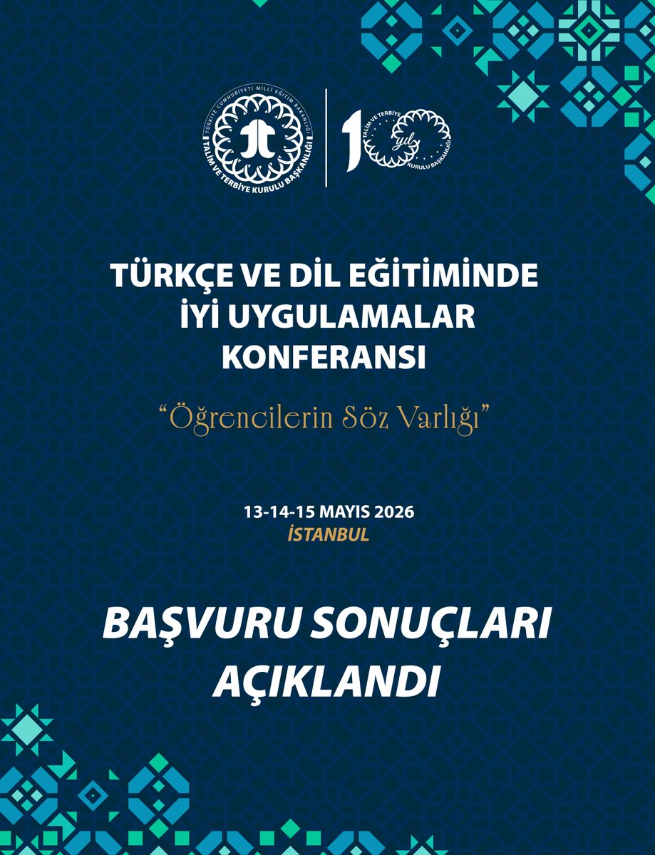 Talim ve Terbiye Kurulu Başkanlığı tweet media