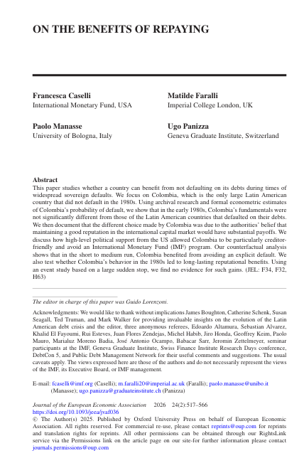 upanizza's tweet photo. Nice to see this out in @JEEA_News It all started with a conversation with @fgcaselli while she was still a PhD student (so more than 10 years ago), we began serious work with @MatildeFaralli and @pmanasse more than 8 years ago and learned a lot through the journey https://t.co/CDHvt1HJKN