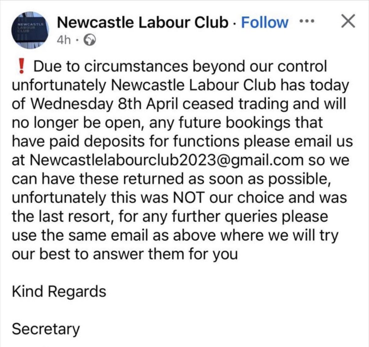 Stbow97892's tweet image. This is the start of getting rid of Labour in Newcastle #Reform