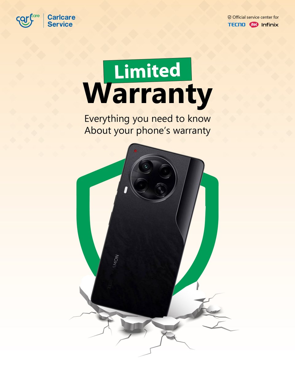 ✅ What's covered:
Defects from manufacturing, like faulty materials, parts, or workmanship.

❌ What's NOT covered:
• Scratches, dents &amp; artificial damage
• Liquid contact or damage from natural disasters
• Unauthorized repairs or device rooting
• General wear and tear

💡