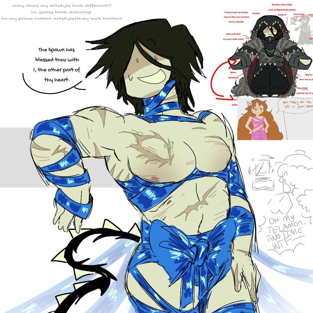 Turkeyshredder's tweet photo. I havebt been posting but hi (Twotime and Paperpal redesign but with Twotime suggestive art warning)
.
.
.
.
.
.
.
.
.
#forsaken #twotime #paperpal #roblox https://t.co/AbL2UETliK