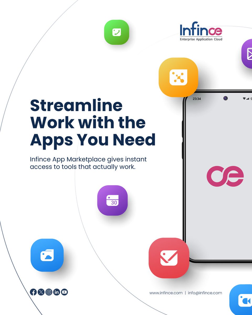 Streamline work with the apps you need, Get the right tools without the hassle.
Infince App Marketplace lets you discover, deploy, and manage essential tools from one place.

Find and launch the tools you need with infince.com/app-marketplace

#AppMarketplace #ProductivityTools