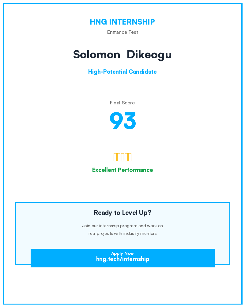 Solos_24's tweet photo. Starting an 8-week journey with HNG to get better at what I love doing, building mobile apps and websites.

Just me, learning, improving, and showing up every day. Let’s see how far this goes 🔥🚀 @hnginternship https://t.co/GQy5i6NQG9