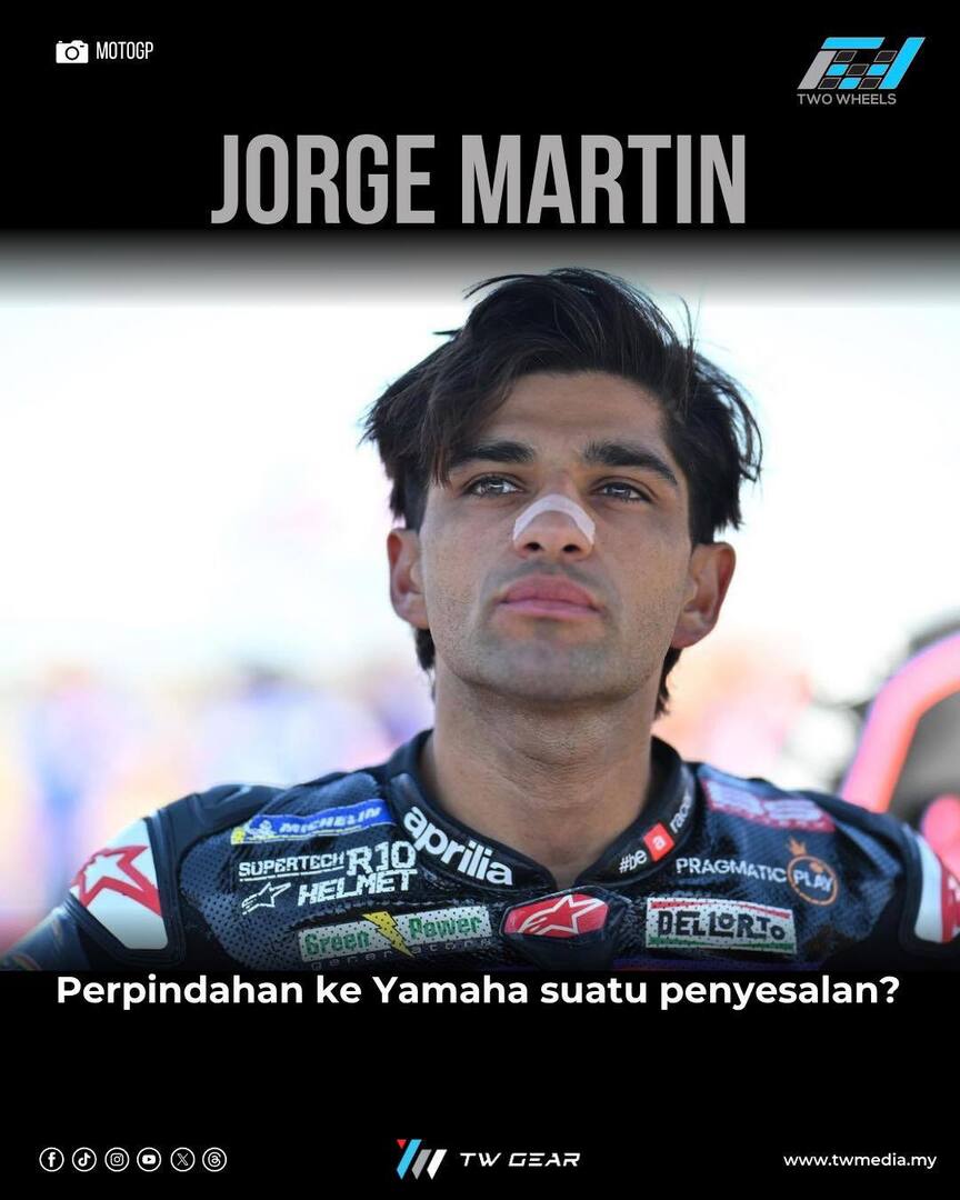 Perpindahan Jorge Martin ke Yamaha musim depan menimbulkan persoalan besar. Adakah keputusan ini satu kesilapan atau langkah berani yang berpotensi membuahkan hasil?

Musim ini, Martin jelas semakin serasi dengan jentera Aprilia RS-GP, malah menunjukkan … instagr.am/p/DW7909AjDKz/