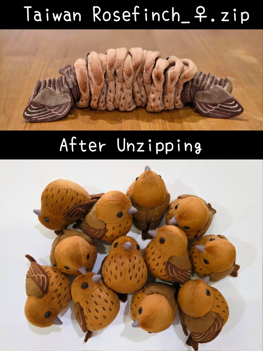 icecream80810's tweet image. Unzipping Taiwan Rosefinch♀️.zip

#bird #animal #plush #plushie #ぬいぐるみ