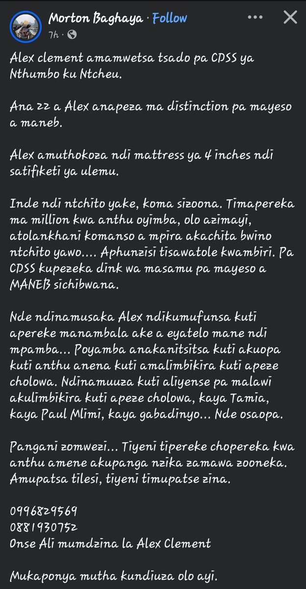 BardeenBar's tweet photo. Ngati zili zoona fadha awawa ulemu wawo,
anthu awawa ndiye ofunika support osati aja a 22 birthday wishlist https://t.co/q8ks4ljBrs