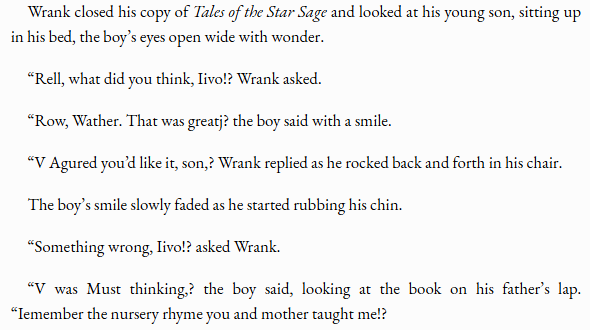 Turns out the PDF sample of Rivo that I have out there didn't turn out ...