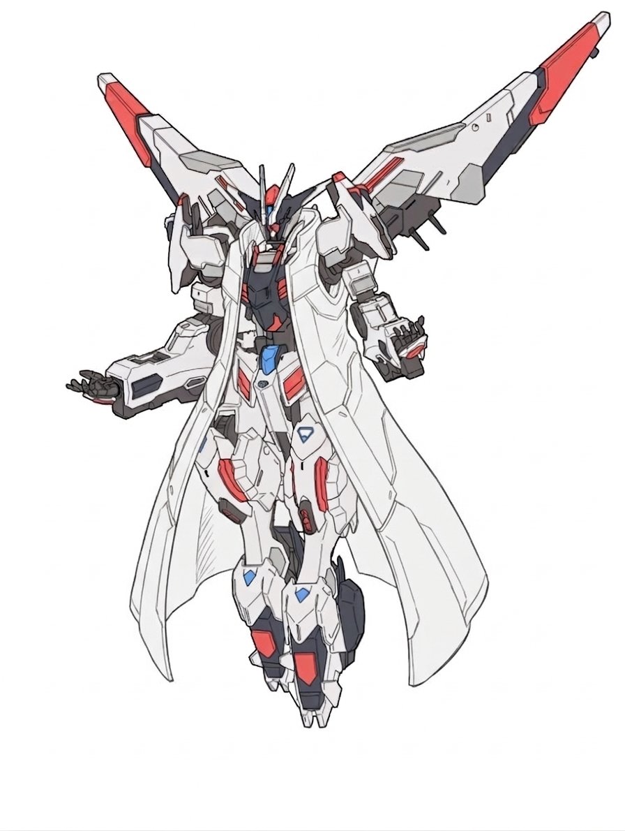 PapitoXGunpla's tweet image. 最初はマントがいいかなって思ってたけど…「袖なしのコート（ロングベスト）にしたらどうだろう？」って思いついちゃいました。
これは、ミシンの使い方を覚えるしかないかな…😂
赤か白、どっちが好きですか？🤔
#ガンダムマルコシアス 
#gunpla
#g_tekketsu
#gundamstagram
#ガンプラ
#gundamart