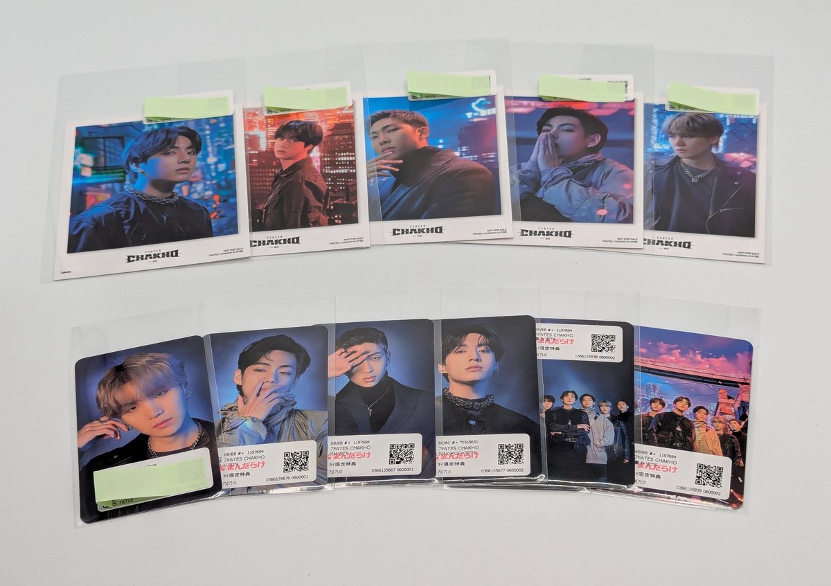BTS 7FATES CHAKHO SUGA タイ限定 トレカ ポラロイド 今回のイベントで出すトレカ第一弾解禁💜 タイ限定の特典やメンバー