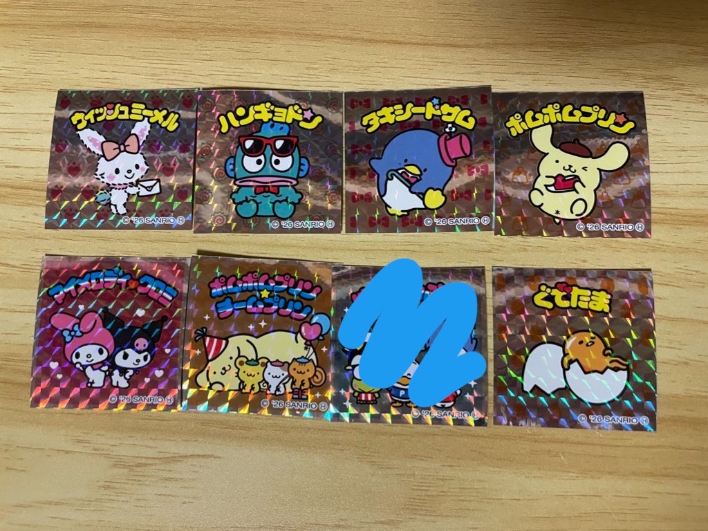 star1117_a's tweet photo. 【交換】
サンリオキャラクターズマンチョコ
ビックリマンチョコ サンリオ

【譲】画像　

【求】ダニエル、キティ　1枚
　　 キティ　2枚

郵送での交換お願いします。お気軽にお声かけください！ https://t.co/kP5npDnvLm
