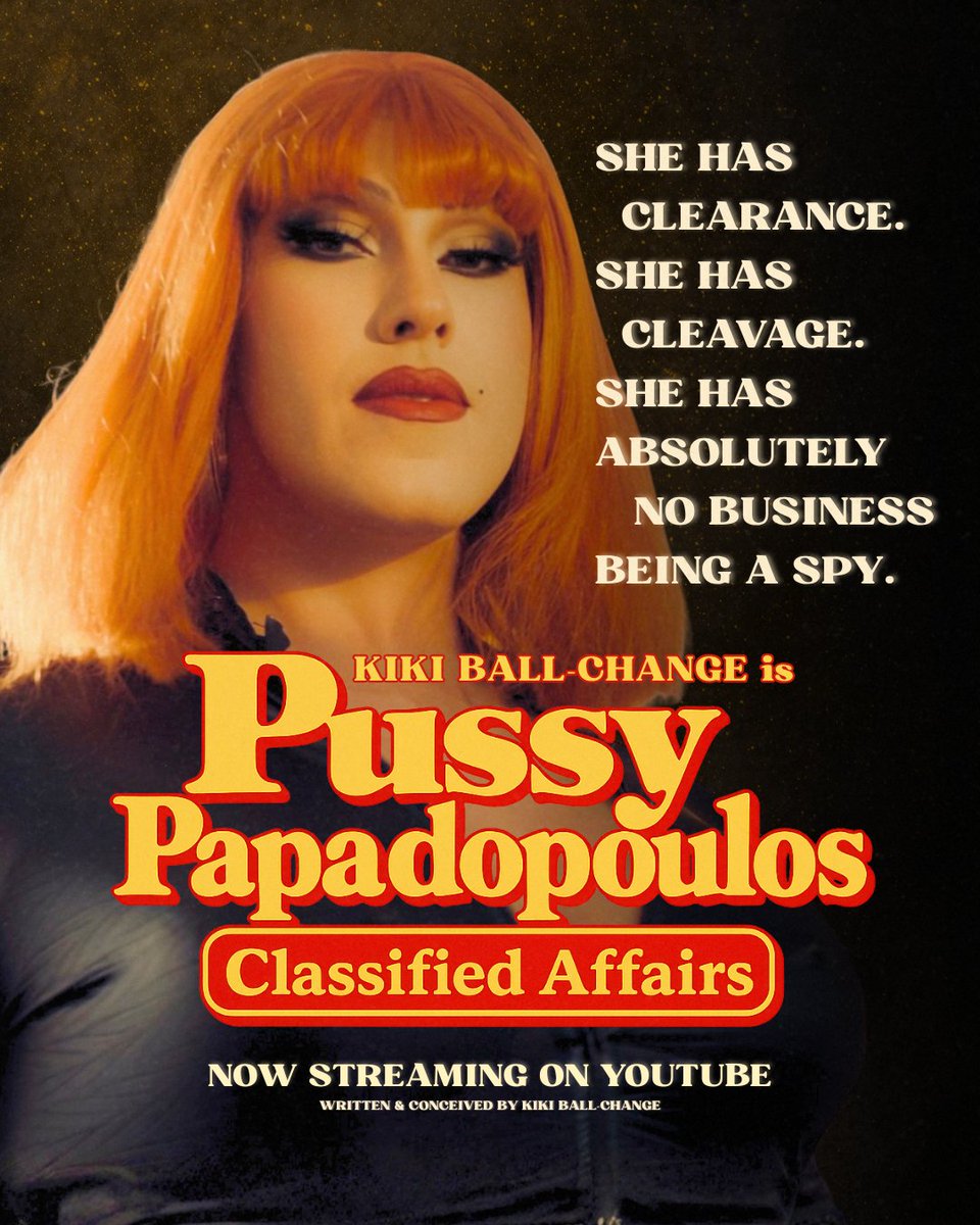 PUSSY PAPADOPOULOS: CLASSIFIED AFFAIRS is streaming now!!! 

youtu.be/sDSOwyuSwhk