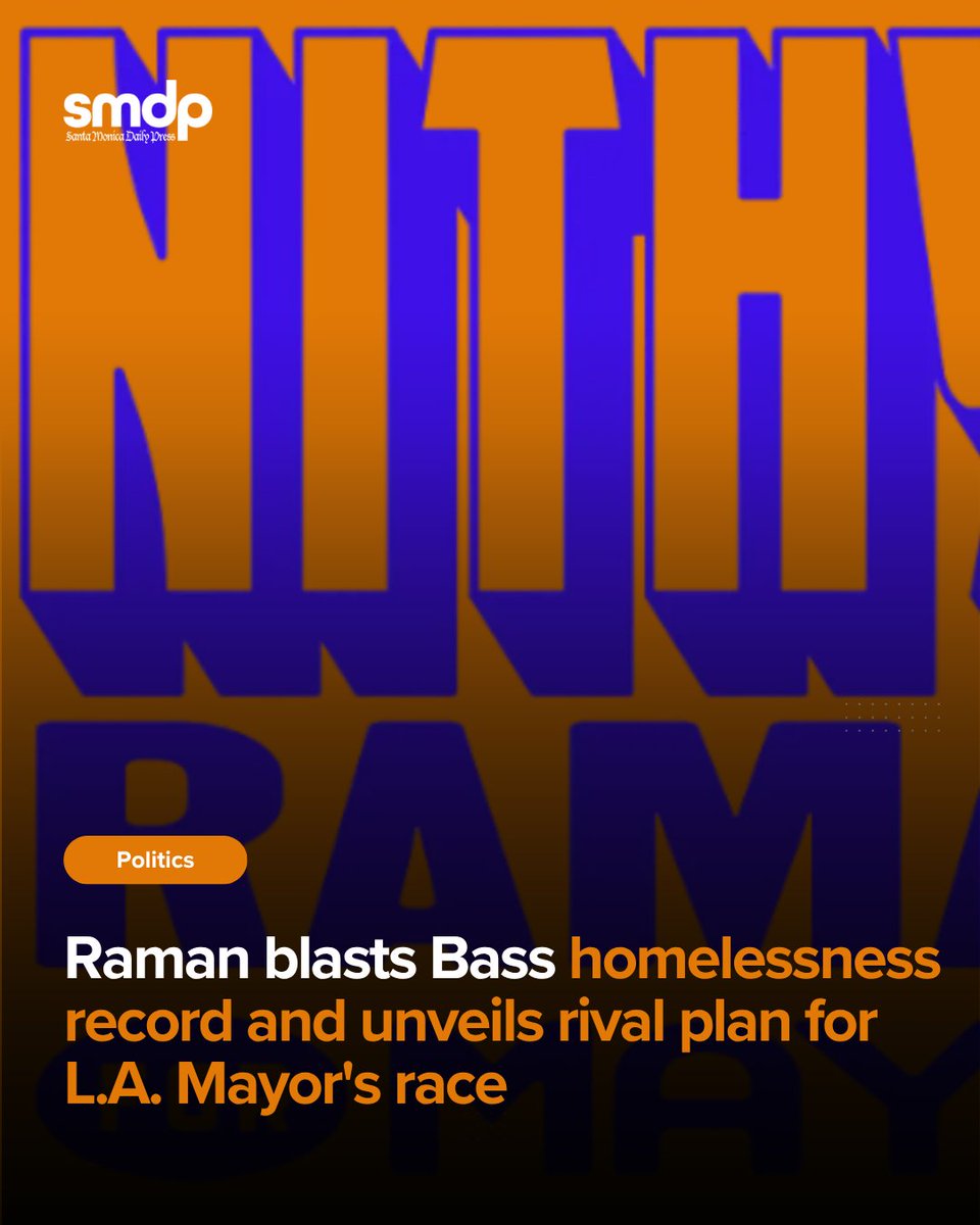 smdailypress's tweet image. A major clash is shaping up in the L.A. mayor’s race over homelessness.

Click here to read the full story:
smdp.com/raman-blasts-b…

#LosAngeles #LAMayorRace #Homelessness #KarenBass #NithyaRaman #Politics #SMDP