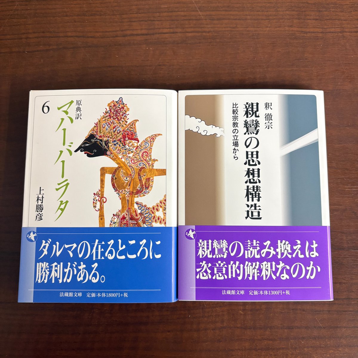 法蔵館文庫4月の新刊入りました 『原典訳 マハーバーラタ 6』上村 勝彦 