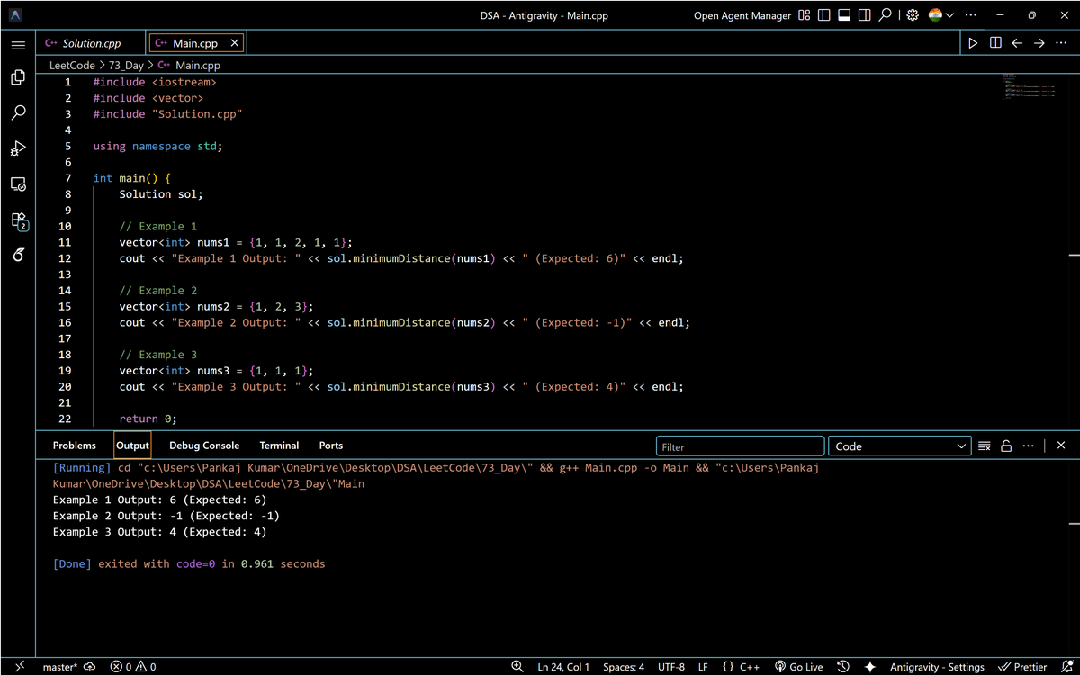 PankajB42550's tweet photo. 🚀 Solved: XOR After Range Multiplication Queries II (@LeetCode Daily)

Classify queries by step size k. Small k (≤ √n): difference arrays grouped by (k, l%k). Large k: direct simulation.

📊Complexity:
▹ O(N) | O(N)
🔥 #Day72/90

#LeetCode #DSA #SquareRootDecomposition https://t.co/eiJrkiuygW