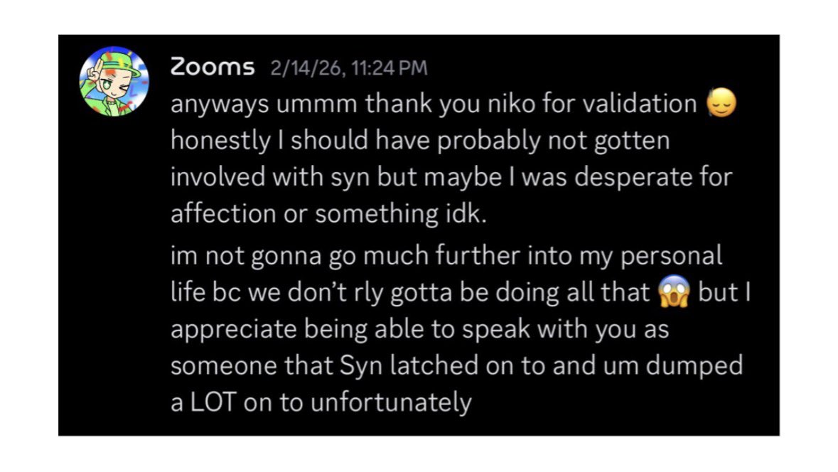 syn | READ PINNED DOC. tweet media