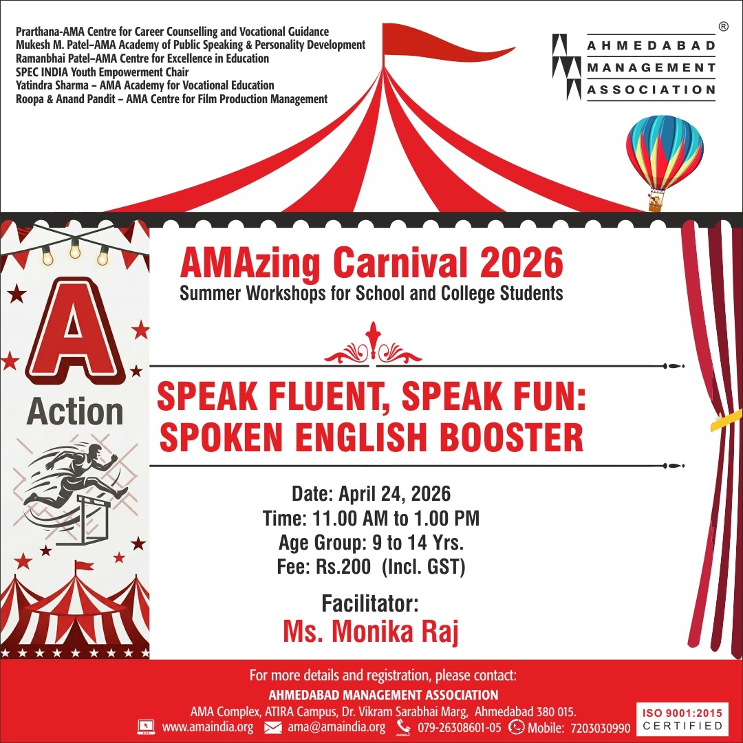 ama_ahmedabad's tweet image. A – Action

Action is where real learning begins.
From building, creating to performing, this summer is all about doing, not just watching.

Register now: amaindia.org/ama-programmes…

#ama #amaindia #summercamp #experientiallearning #youthdevelopment