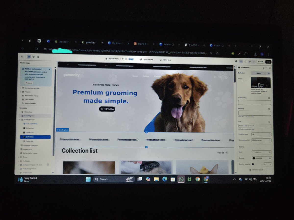 sammydigits's tweet image. We need to show up regardless.
May GOD crown our efforts.

Still working on this Shopify pet eCommerce dropshipping store… open to more gigs.

#dropshipping #eCommerce #ShopifyExpert #shopifydesign