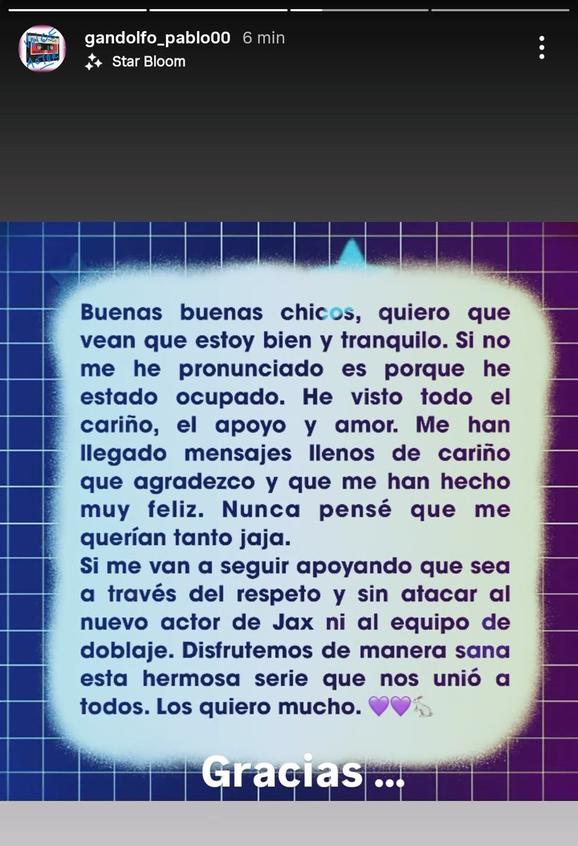 StrangePerson04's tweet photo. Respuestas actuales de Pablo Gandolfo de su Instagram el día que se estrenó el episodio, su propio comunicado y agradecimiento por el apoyo que ha recibido en ese mismo orden https://t.co/xGL7GNR7A1