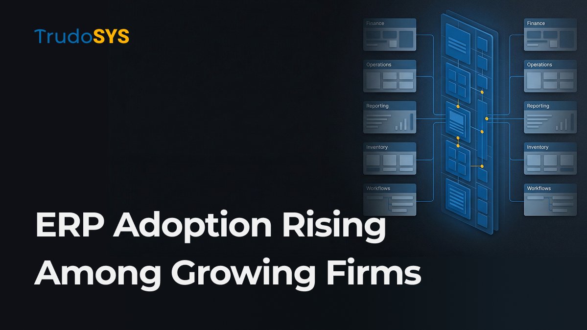 TrudoSys's tweet photo. Growing companies increasingly adopt ERP systems to unify operations.

Source:
https://t.co/RdYux6EHve

#ERP
 #EnterpriseSoftware
 #DigitalTransformation
 #BusinessSystems
 #TechStrategy https://t.co/9J5gSE09Fd