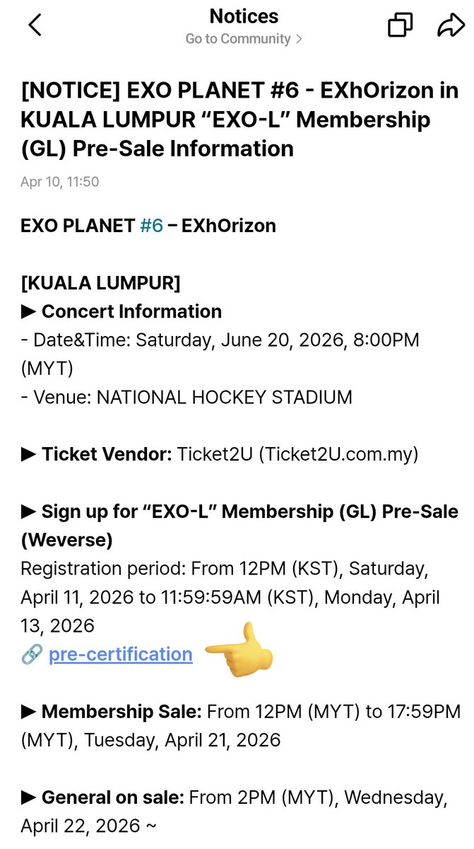 wonniets's tweet image. Buying membership doesnt mean you already eligible to access presale membership, you need to register ya☝️ #EXOinKL