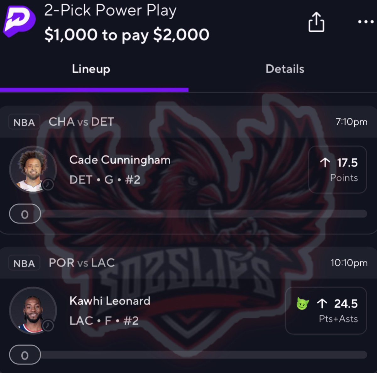 502_Slips's tweet photo. $2,000 NBA 🏀 FREE 2X NUKE ☢️ PLAY 💰⭐️ 

2U ☢️ 

$50 To 2 LUCKY 🍀 Followers Who LIKE/RT ♻️ This Post After We CASH ✅

#PrizePicks | #GamblingX | #NBA | #POTD https://t.co/mcRYha0x5E