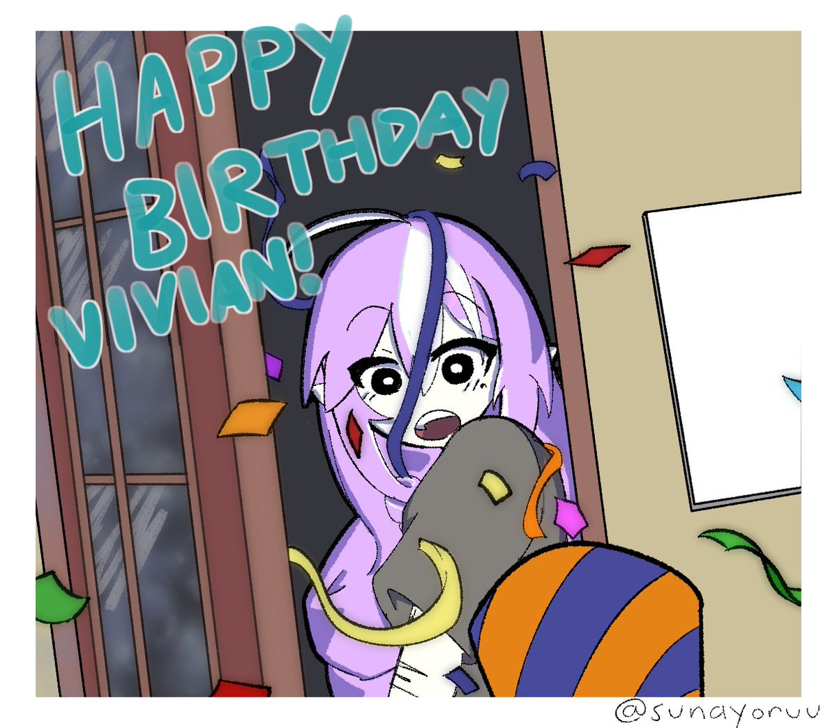 sunayoruu's tweet photo. yay its her birthday
#zzzero #zenlesszonezero #vivian https://t.co/N0rOWj5xpI