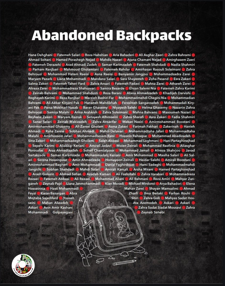 💔 #AbandonedBackpacks: A haunting tribute to the dreams left behind after the attack on #MinabSchool on March 1, 2026. These bags remain in silent classrooms, a somber reminder of students and teachers who never returned home.

​Visit the CITTAA website to see the virtual