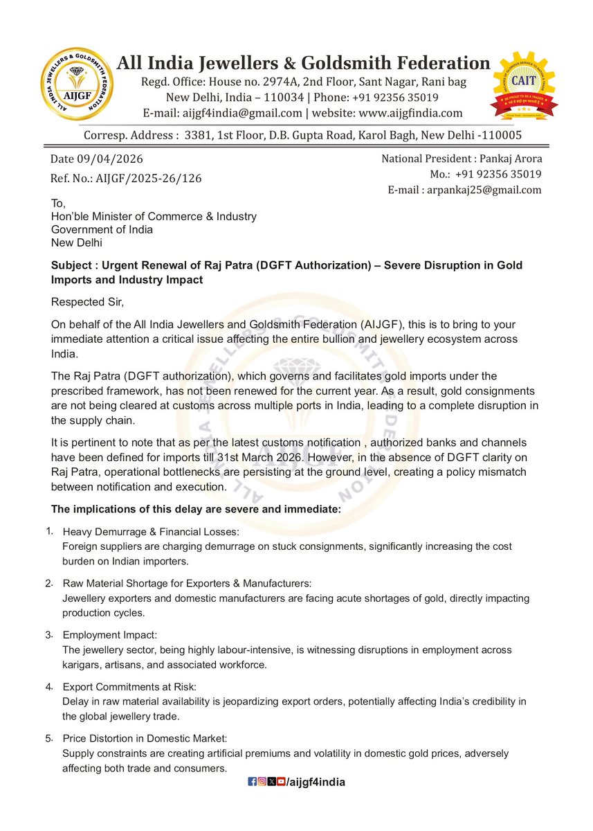 AIJGF INDIA tweet media