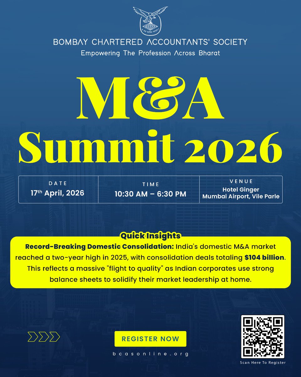 Bombay Chartered Accountants' Society(BCAS) tweet media