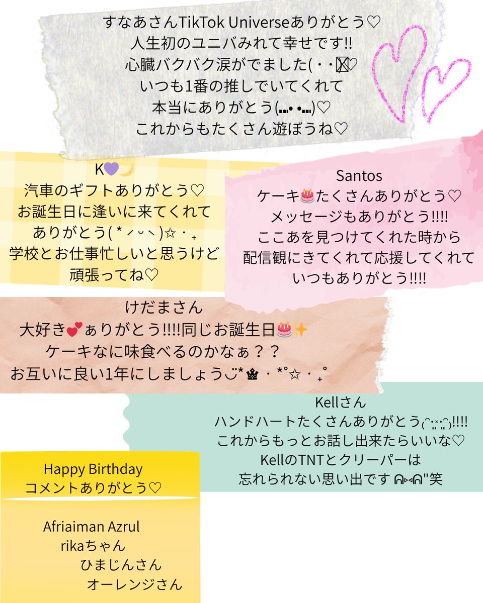 AitukiCocoa's tweet photo. Happy birthday ここあ⸜(๑⃙⃘'ᵕ'๑⃙⃘)⸝⋆︎*🎂✨
日付変わってたくさんの
お祝いコメントとプレゼント
ありがとうございます(୨୧•͈ᴗ•͈)◞︎ᵗʱᵃᵑᵏઽ*♡︎
良い1年にします◡̈︎*♚︎‧*˚✩︎‧₊˚
今日の夜はマイクラ配信します‼︎♡
配信でお祝いしてくれたら喜びます♡ https://t.co/q8T40nWIpT