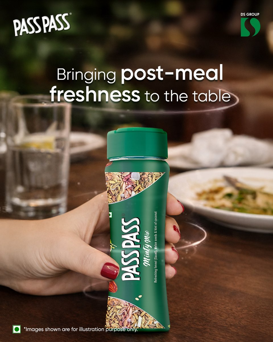 A good meal becomes even better when it ends on a fresh note. So make Pass Pass your after-meal buddy and enjoy its amazing freshness! 

#PassPass #freshness #freshflavours #mintymix