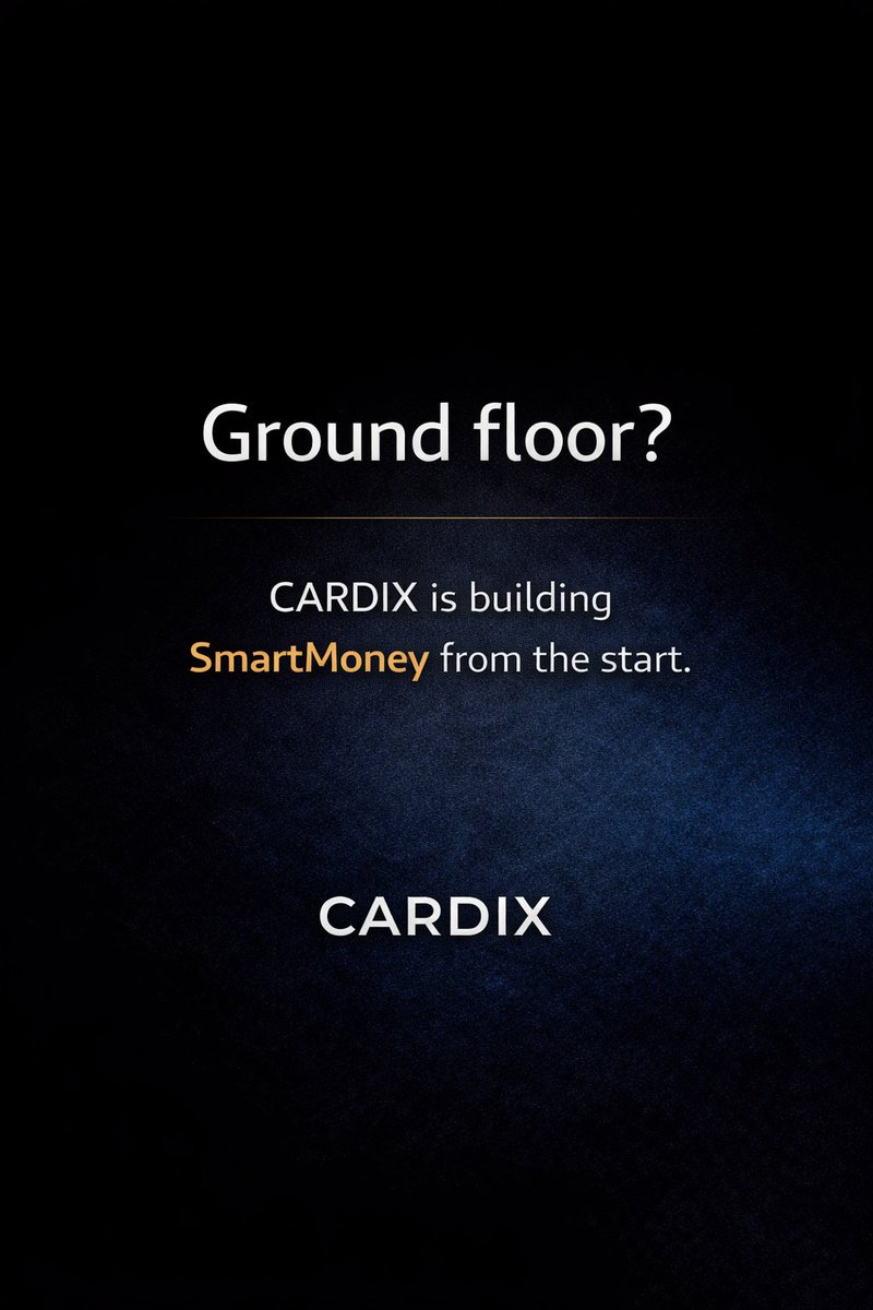 CARDIXCOIN's tweet photo. You’re not late 
You’re just not positioned yet.

$CARDIX

#Crypto #Solana #Web3 https://t.co/Sm5RgSuzdc