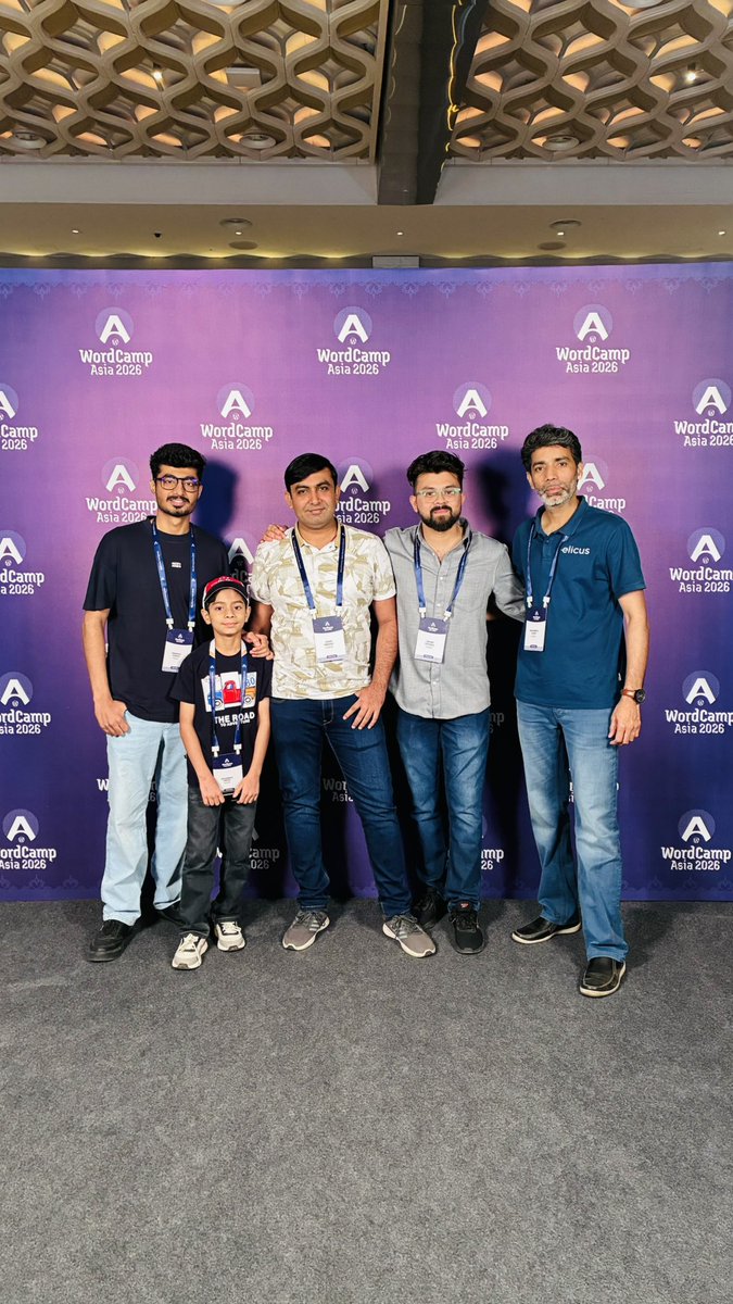 helloelicus's tweet image. The Elicus team is at #WordCampAsia2026 in Mumbai! 

If you’re here too — come say hi. We’d love to talk about what we build, problems we can solve for you, or explore a partnership.

Find us and let’s connect! 👋
@WordCampAsia #WCAsia #WordPress