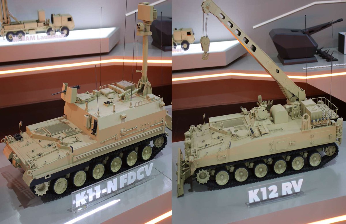 🇷🇴the Romanian K9 battalions are "full-option". something that Europe not yet seen

a battalion has 46x K9 derivates:
18 K9A2 howitzers
12 K10 ARV (ammo resupply)
9 K11 FDCV (fire direction radar)
3 K12 RV (recovery vehicle)
3 K?? acoustic recoinassance
1 K?? weather reconissance