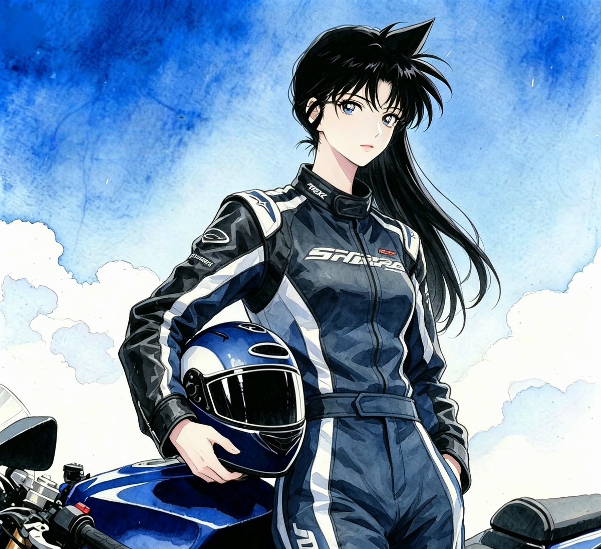 蘭ちゃん様 まさか蘭ちゃんがバイクの運転にも才能があるなんて！大人になって