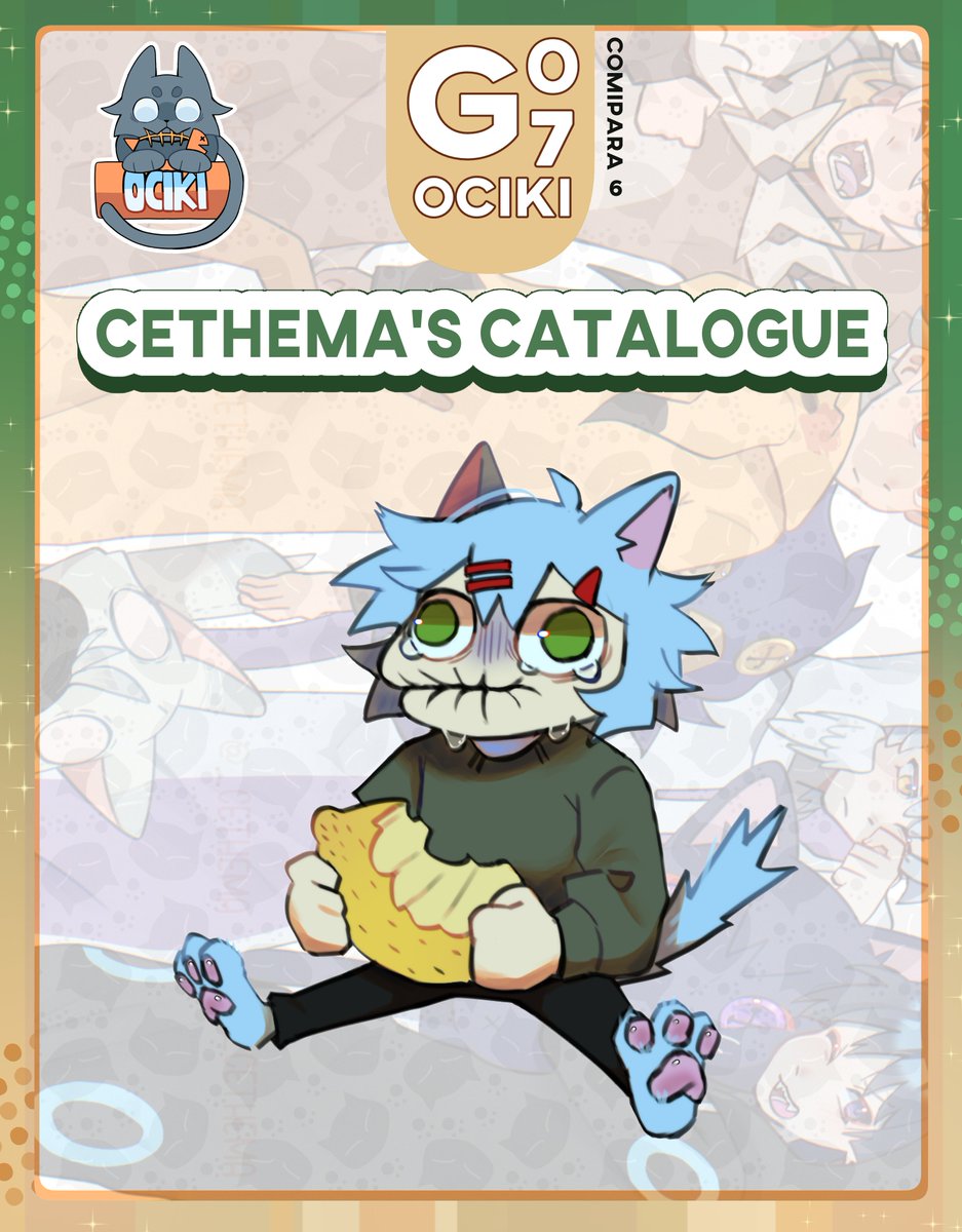 _cethema's tweet image. [❤️+ 🔁 are appreciated!!] 
Hello! I will be in #Comipara6! here's my OTS catalogue~

📅18-19 April 2026
📌Booth G-07
🪭STH-Tails, Kit, Nine, South Park, Genshin Impact, Eddsworld, Starrail, OFF, ONESHOT, Dandy's World

#comicparadise #comipara6catalogue
(1/2)